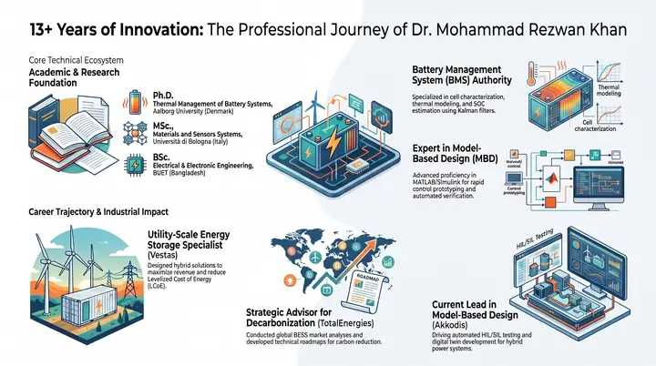 Professional journey from battery research to industrial energy systems